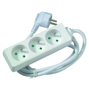 Multiprise X3 Blanc 1.5m - PROFILE