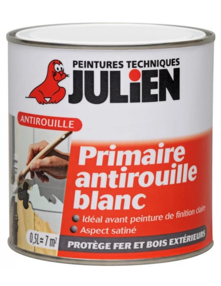 Feri Primaire Antirouille Blanc 0.5 litre - JULIEN