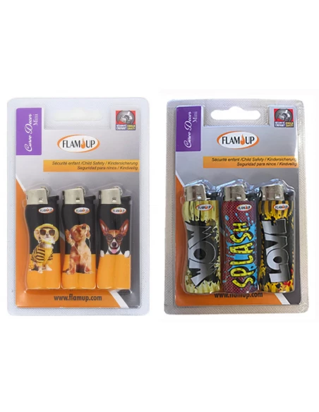 Briquets Mini X3 A Pierre Curve - FLAM UP