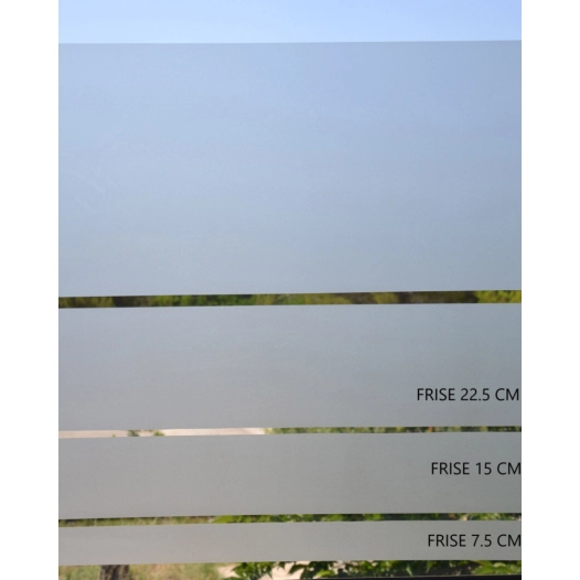 20 Film Frise Vitrostatiq 7.5cm Givre - ACCESS DECO