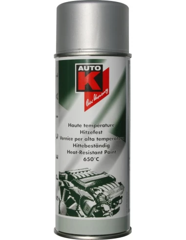 Peinture aérosol Haute température 650°C 400ml noir - BELTON AUTO-K