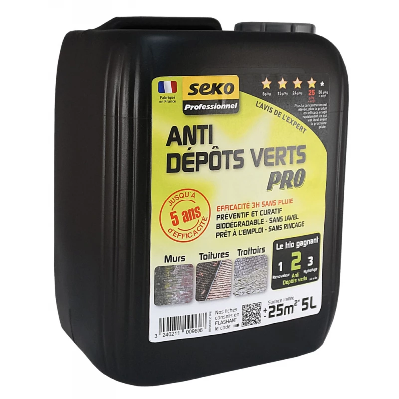 Anti-dépôts verts PRO SEKO 5 litres - SODEPAC