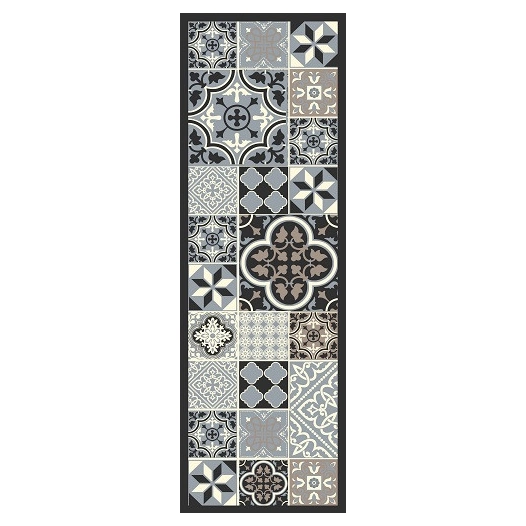 Tapis Entry Carre Ciment 50x150 - VICA