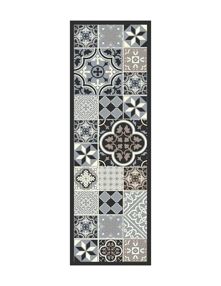 Tapis Entry Carre Ciment 50x150 - VICA
