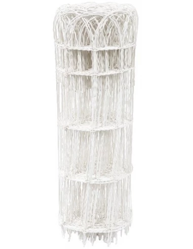 Bordure parisienne grillage plastifié hauteur 0,65m longueur 10m blanc -FILIAC