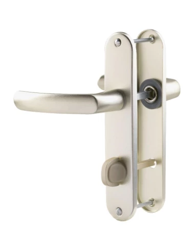 Poignée de porte sur plaque CHAMPAGNE à condamnation - Budget - Vachette