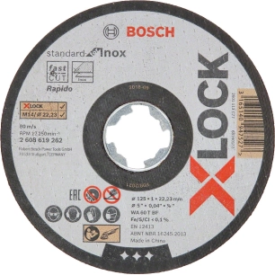Disque à tronçonner Standard for Inox X-Lock 125mm - Bosch Professional