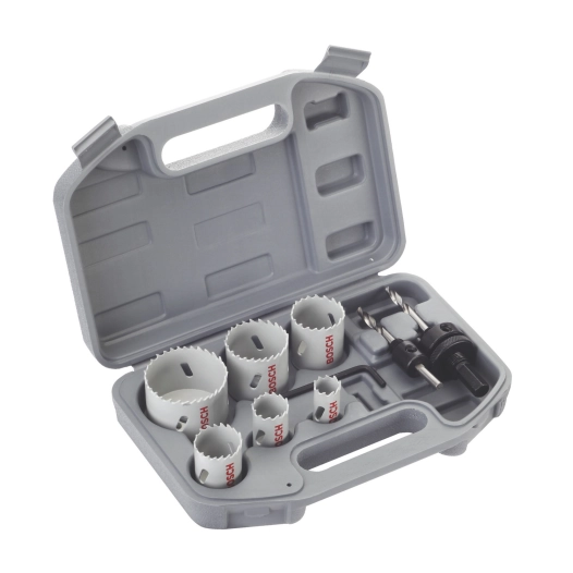 Coffret scie trépan HSS de 9 pièces pour electricien 20,25,35,40,51,68mm - BOSCH