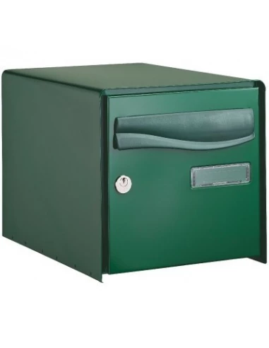 Boîte aux lettres à ouverture totale r-box lys 1 porte verte - DECAYEUX