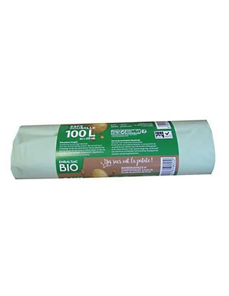 Sac Poubelle Bio 100l x15 trans 30microns -