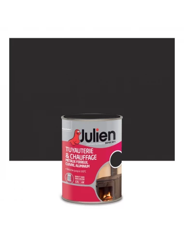 Peinture Tuyau Et Chauffage Mat Noir 0l25 - JULIEN