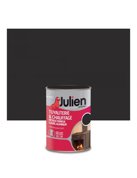 Peinture Tuyau Et Chauffage Mat Noir 0l25 - JULIEN