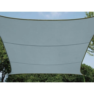 voile solaire - rectangulaire - 2 x 3 m - couleur : gris ardoise clair