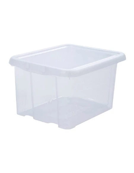 Bac de rangement avec couvercle 18 l 38,3 x 31 x 22,2 naturel