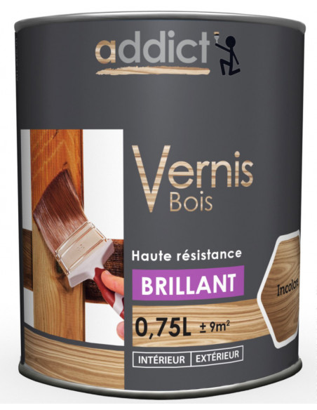 Vernis Bois Brillant 750ml Incolore - ADDICT