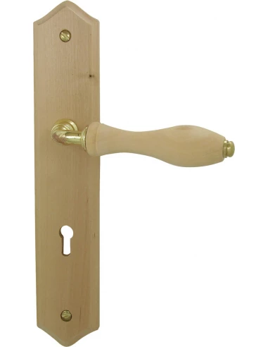 Poignée de porte bois Rustique Clé L - DT2000