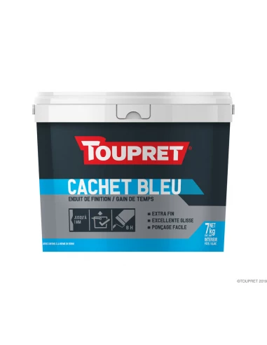 Enduit de finition Cachet Bleu Pate Nfe 7kg - TOUPRET