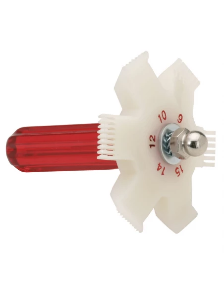 Peigne à ailettes tête à 6 côtés Teddington