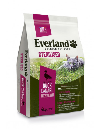 Aliment croquette pour chat nutrio sterilise 4kg - EVERLAND