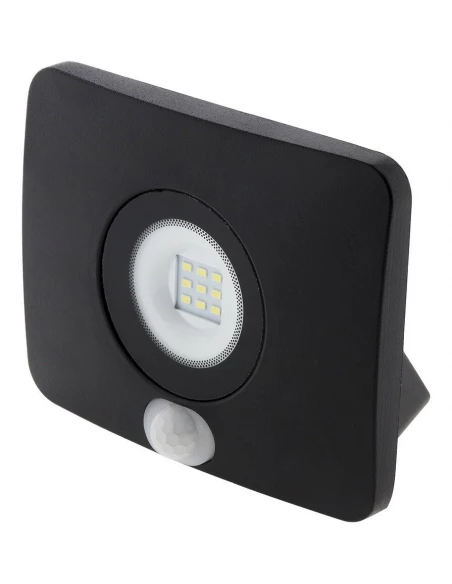 Projecteur Led Étanche 10w Avec Détecteur Noir