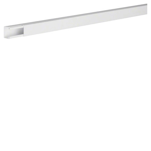 Goulotte lifea PVC h 12mm x p 10mm sans agrafe RAL 9016 Pure - HAGER