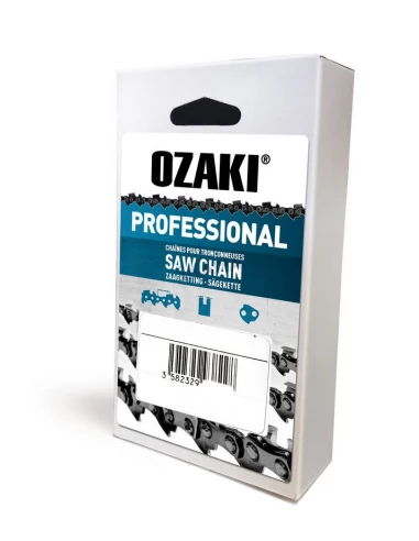 Chaîne de tronçonneuse OZAKI Pro carrée 3/8' .050 (1,3mm) 60 entraîneurs. - OZAKI