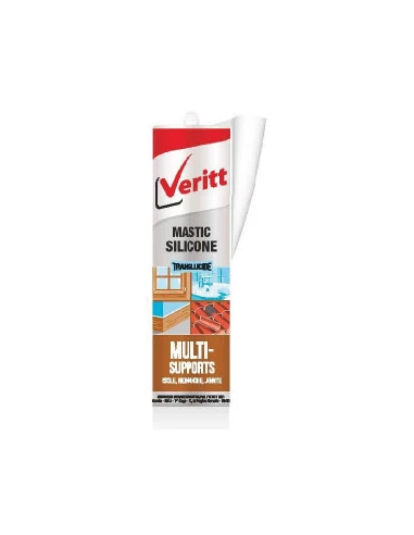 Mastic silicone 280ml incolore - VERITT