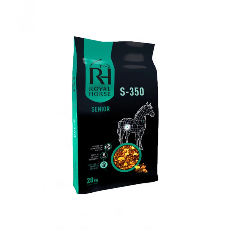 Aliment cheval en granulé S350 SENIOR 20 Kgs - ROYAL HORSE