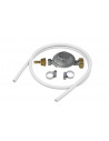 Kit Flexible Caoutchouc Butane + Détendeur + 2 Colliers De Serrage - Garantie 5 Ans - Nf