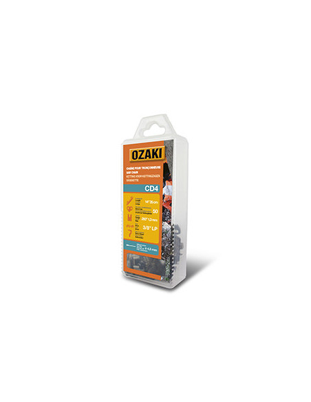 Chaîne de tronçonneuse OZAKI sous coque semi carrée: 3/8''LP 050 (1,3mm) 50 entraîneurs ( E50 )