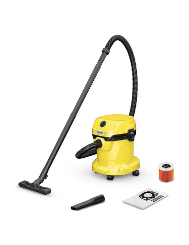 Aspirateur Cuve Eau et Poussières WD2 Plus -1000 W-15 L-77 dB-Jaune - KARCHER