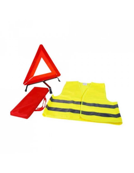 Kit de signalisation routière - WARN YARD - triangle + gilet de sécurité jaune HV - COVERGUARD