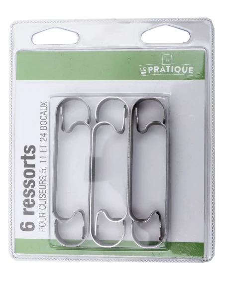 LOT 6 ressorts pour cuiseur 6, 12 et 24 bocaux de 1 L - LE PRATIQUE