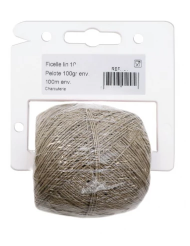 Ficelle en lin ecru pour charcuterie 90 m - LE PRATIQUE