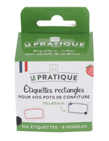 Lot de 100 étiquettes pour conserve et confiture - LE PRATIQUE