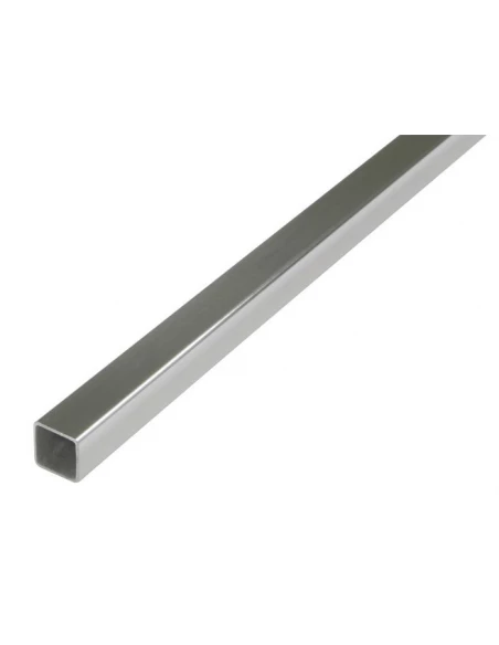 Tube carré 20X20-1M Aluminium Argent