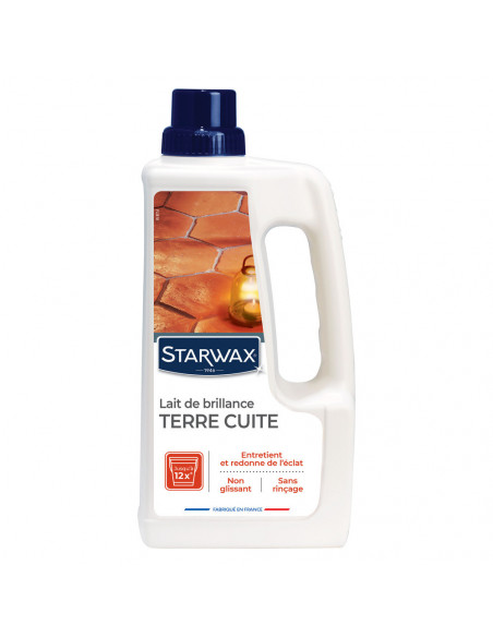 Lait de Brillance Tomettes Terres Cuite 1 litre - STARWAX