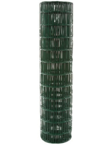 Grillage résidentiel plastifié vert maille 100 x 100 mm hauteur 1.00 longuer 20m