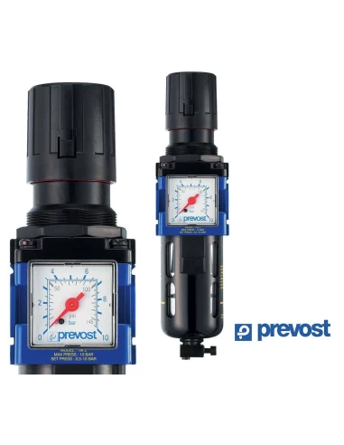 Filtre régulateur simple bloc - Taraudage 3/8 - 10 bar -TM SM2 - PREVOST