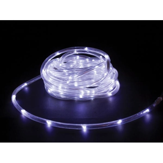 microlight led - 6 m - 120 white lamps - transparent wire - 12v