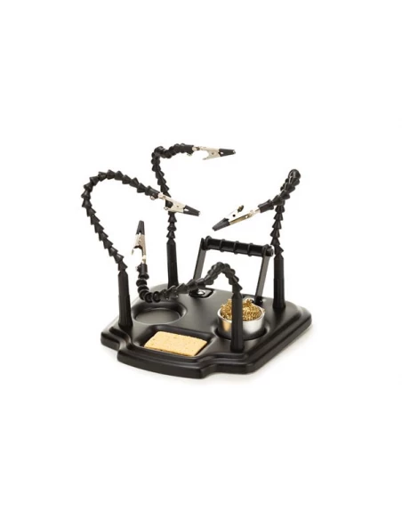 troisième main avec 4 bras et support d'étain à souder