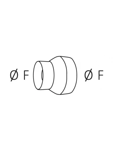 adaptateur inox 304 139/130