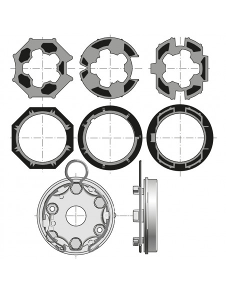 Kit accessoires traditionnel coffre tunnel pour volet roulant - Somfy