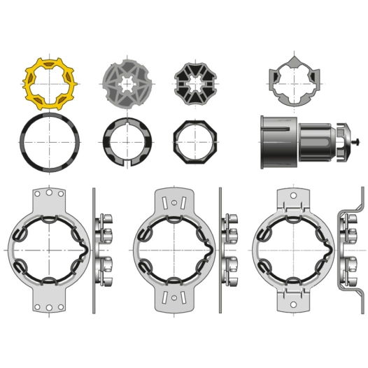 Kit accessoires bloc-baie pour volet roulant - Somfy