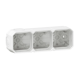 boitier 3p h/v blanc