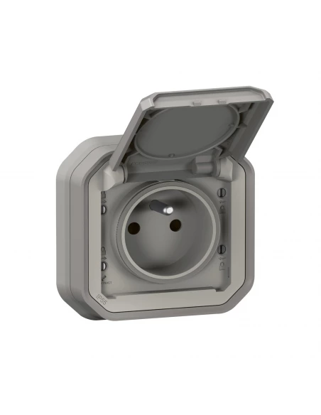 2p+t f/b gris encastre