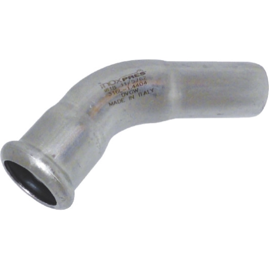 coude 45° mf 18 inox a sertir