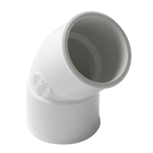 coude 45° pvc blanc ff 32