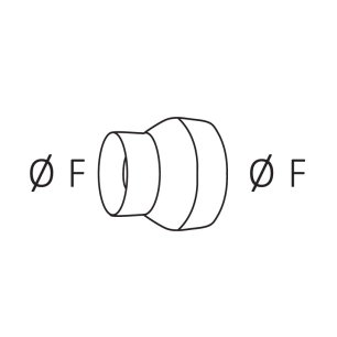 adaptateur inox 304 153/150