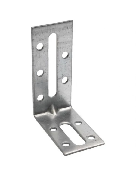 Equerre de fixation renforcee larg 30mm haut 70mm prof 55mmep 2mm, boite de 100